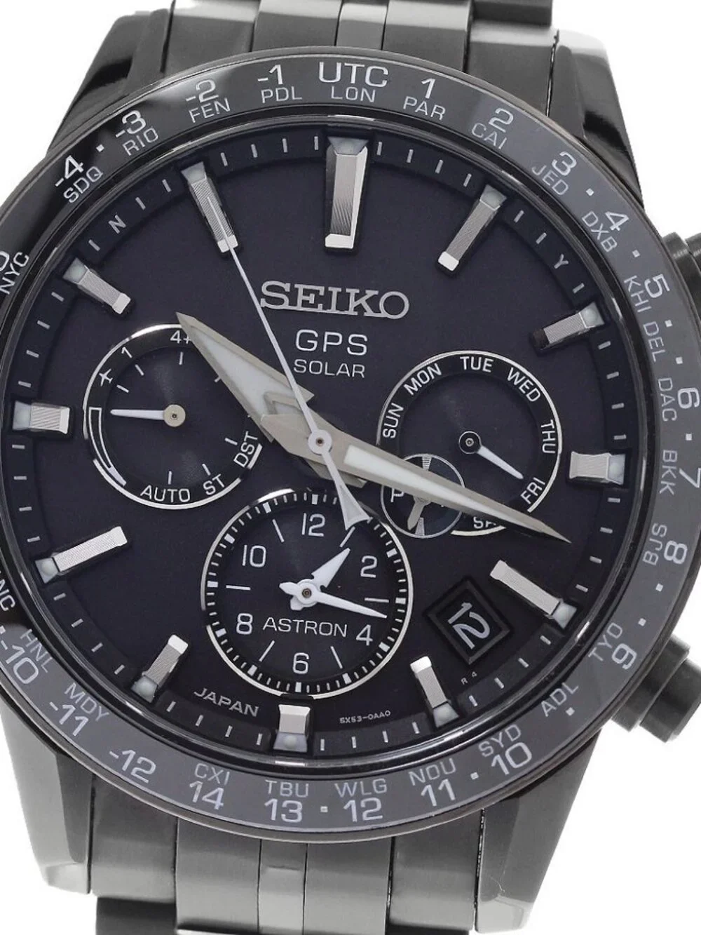 SEIKO Astron SBXC037/5X53-0AB0 GPS Solar Powered Radio Men's Watch_964380